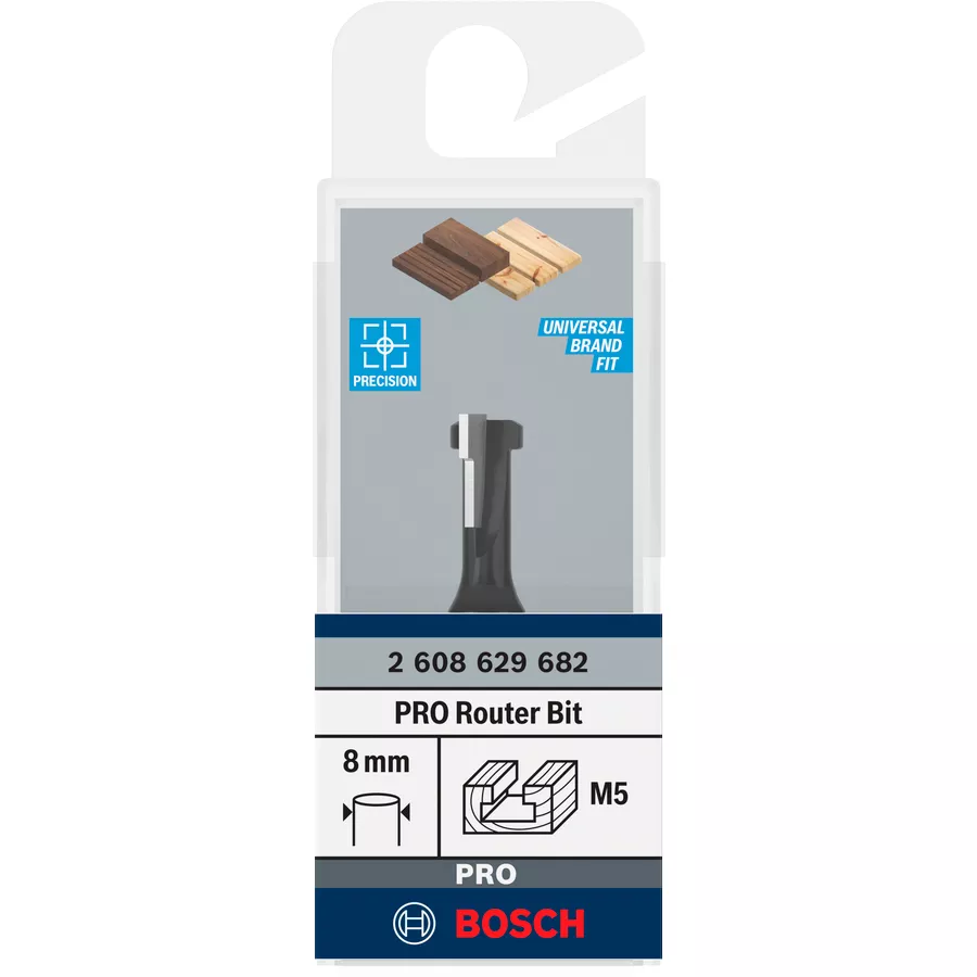 Fraise pour rainure forme T Ø8,5×Ø5,6mm / queue 8mm PRO BOSCH
